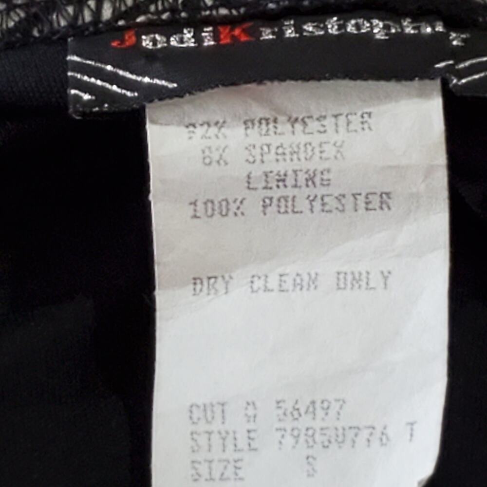 Jodi Kristopher Black & Cream Halter Dress S NWT - Picture 7 of 9